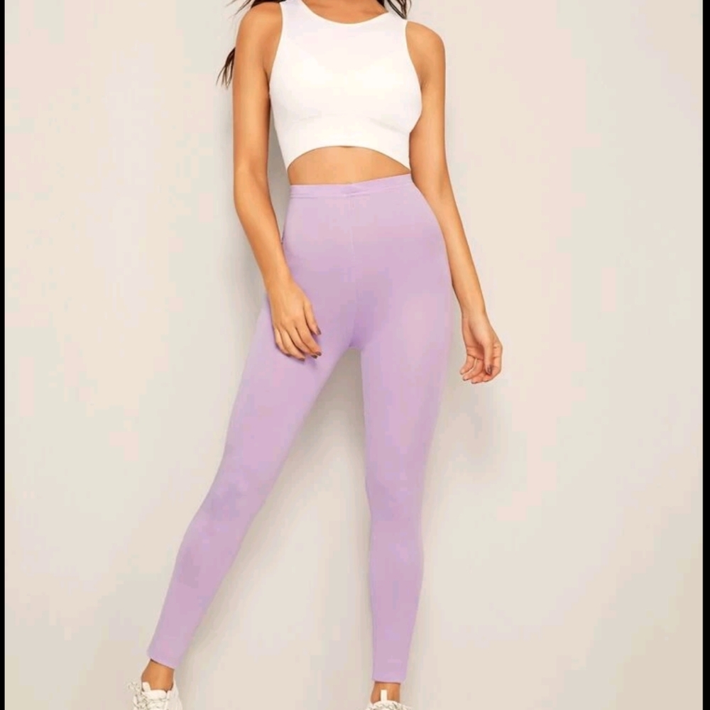 High Waist Skinny Leggings Women's Large